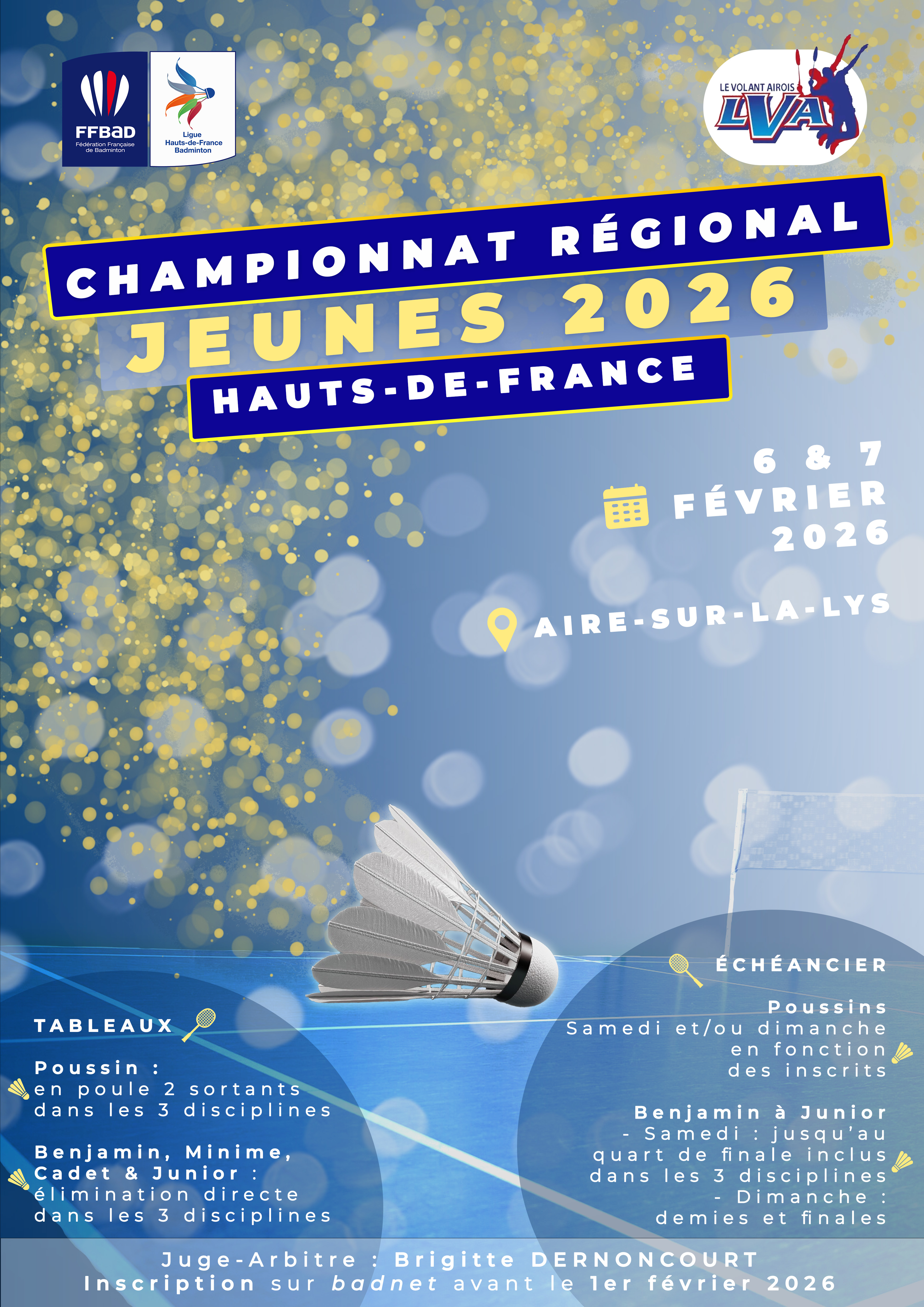 Ligue HDF Badminton – affiche championnat